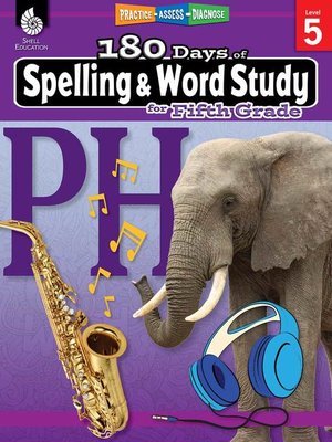 cover image of 180 Days of Spelling and Word Study for Fifth Grade